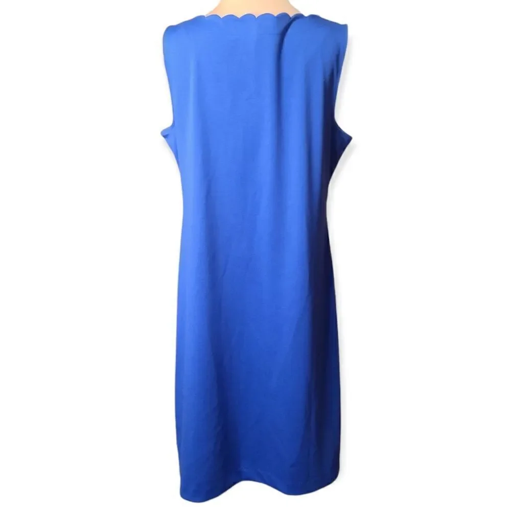 Talbots Blue Shift Dress Medium - Picture 4 of 6